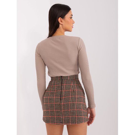 Spódnica-LK-SD-509478.50P-juoda-raudona
