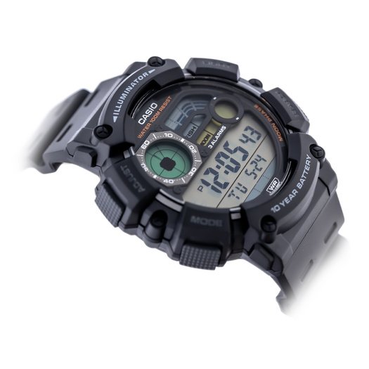 Laikrodis vyrams CASIO Digital Moonphase  WS-1500H-1A + BOX
