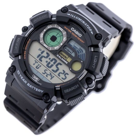 Laikrodis vyrams CASIO Digital Moonphase  WS-1500H-1A + BOX