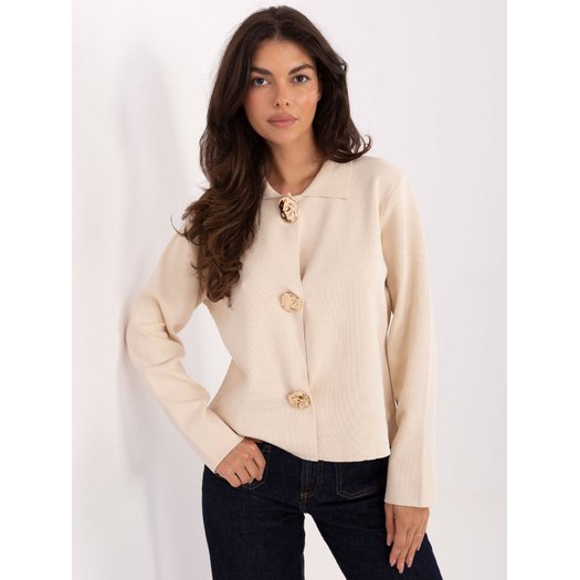 Sweter-PM-SW-CV6659.86-jasny beżowy