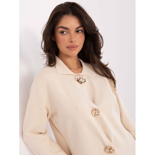 Sweter-PM-SW-CV6659.86-jasny beżowy 3