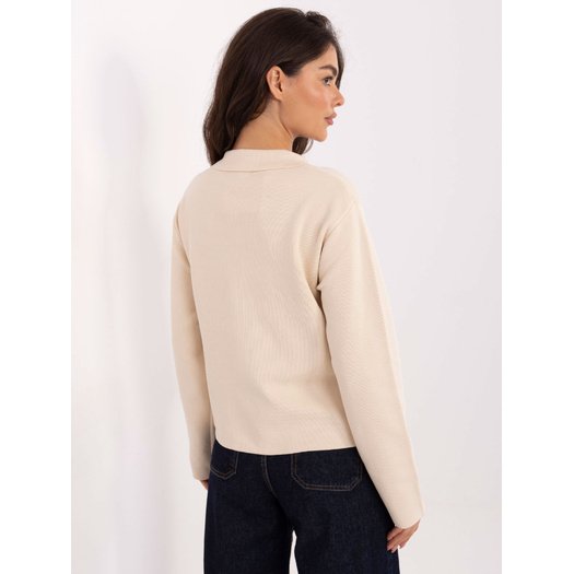 Sweter-PM-SW-CV6659.86-jasny beżowy 2
