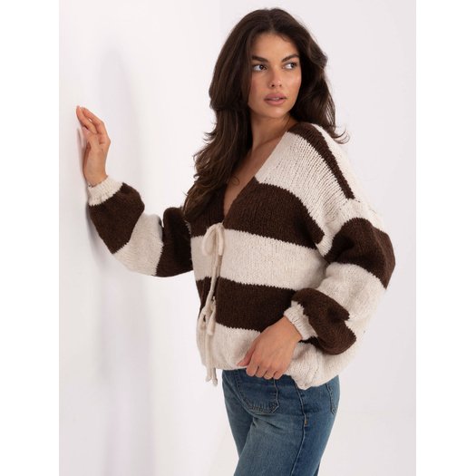 Sweter-MI-SW-0109.79-brązowy 2