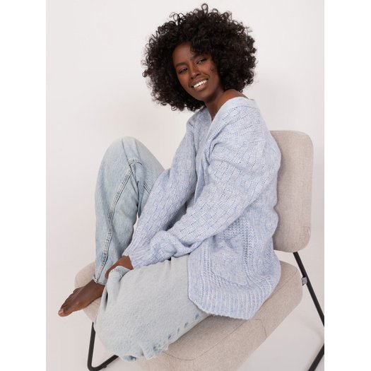 Cardigan-TW-SW-3003.07X-šviesiai mėlyna