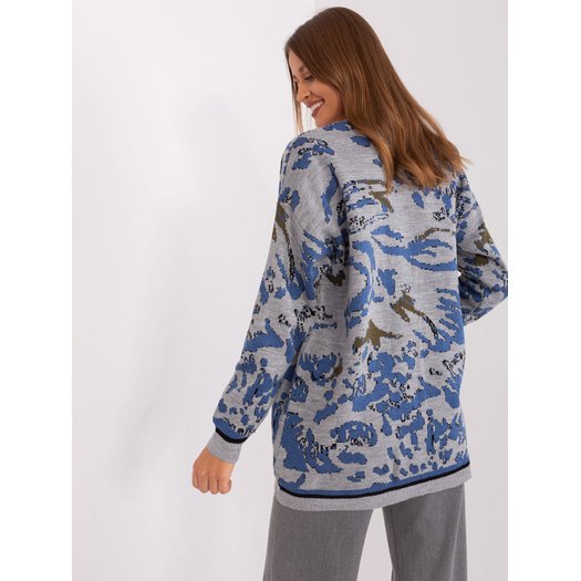 Cardigan-BA-SW-8045.30X-pilkai mėlyna