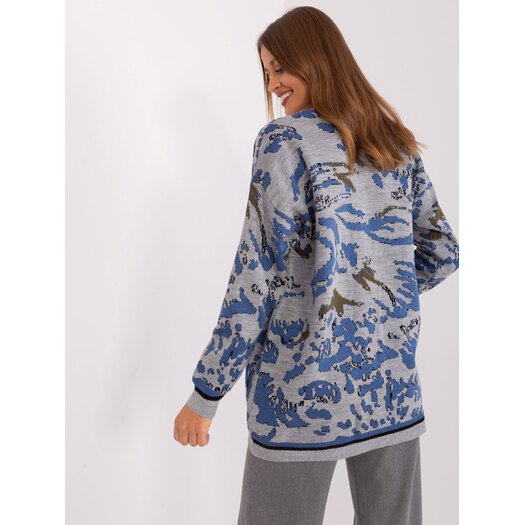 Cardigan-BA-SW-8045.30X-pilkai mėlyna