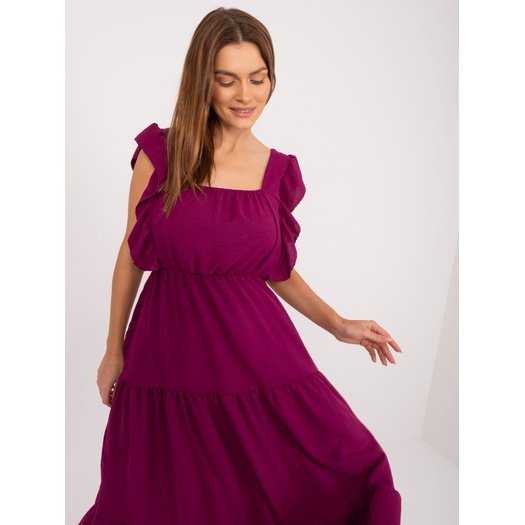 Suknelė-DHJ-SK-8352.04-tamsiai violetinė 9