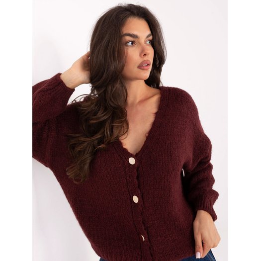 Sweter-MI-SW-0309.89-bordowy 1