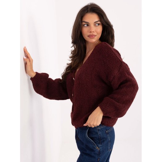 Sweter-MI-SW-0309.89-bordowy