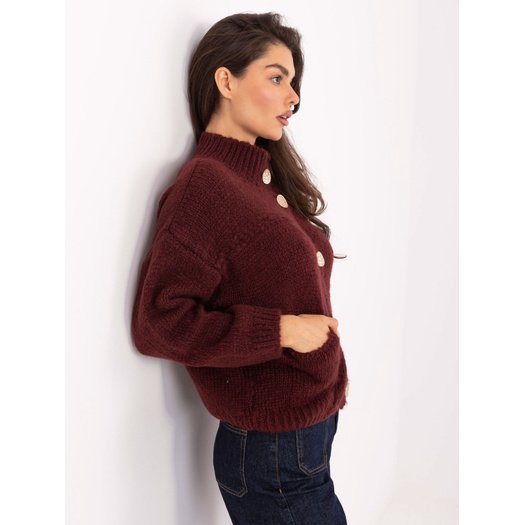 Sweter-MI-SW-WM218.02-bordowy 3
