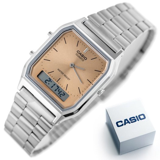 ZEGAREK UNISEX CASIO Vintage  AQ-230A-4AMQYDF + BOX 5
