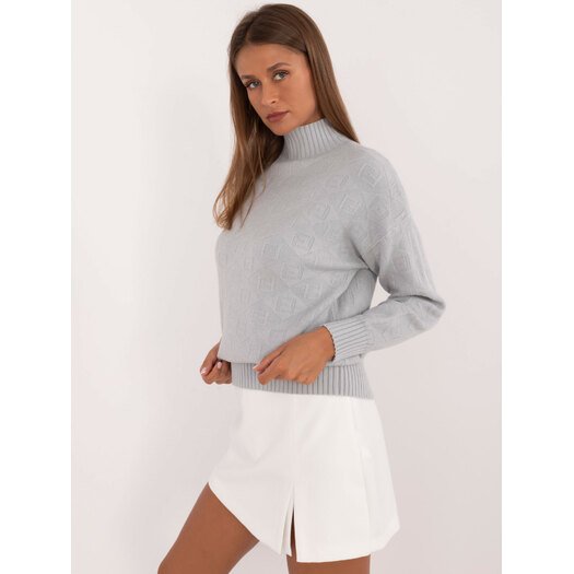 Sweter-AT-SW-2339.54-jasny szary 1