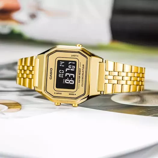 Laikrodis moterims CASIO VINTAGE LA680WGA-9B + BOX