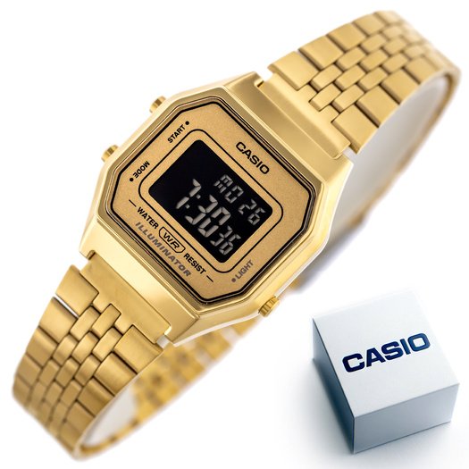 Laikrodis moterims CASIO VINTAGE LA680WGA-9B + BOX