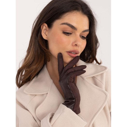 Rękawiczki-AT-RK-239804.86-ciemny brązowy 2