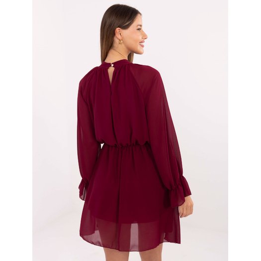 Sukienka-MI-SK-A1554.26-bordowy 2