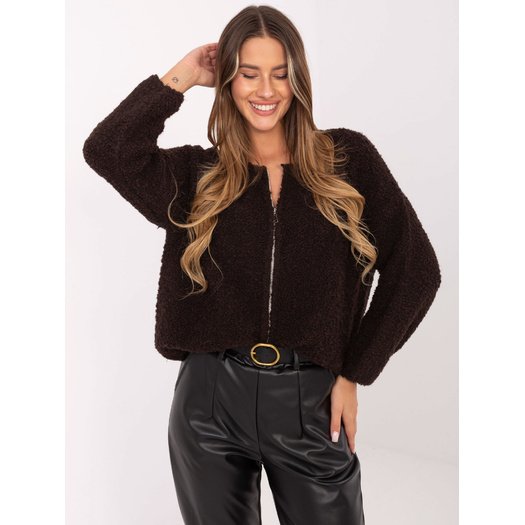 Sweter-MI-SW-3WB219.21-ciemny brązowy 3