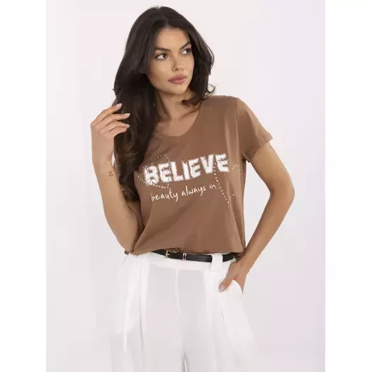 T-shirt-CLM-TS-1726.87-jasny brązowy