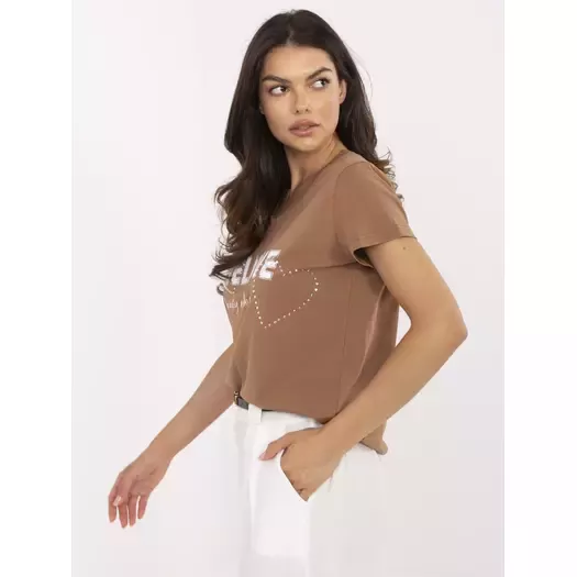 T-shirt-CLM-TS-1726.87-jasny brązowy