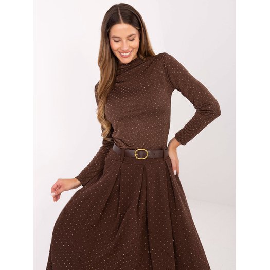 Spódnica-DHJ-SD-19720-1.32-ciemny brązowy 3