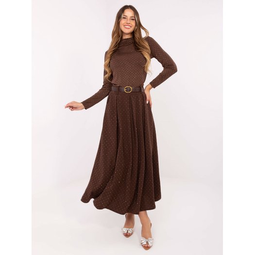 Spódnica-DHJ-SD-19720-1.32-ciemny brązowy 4