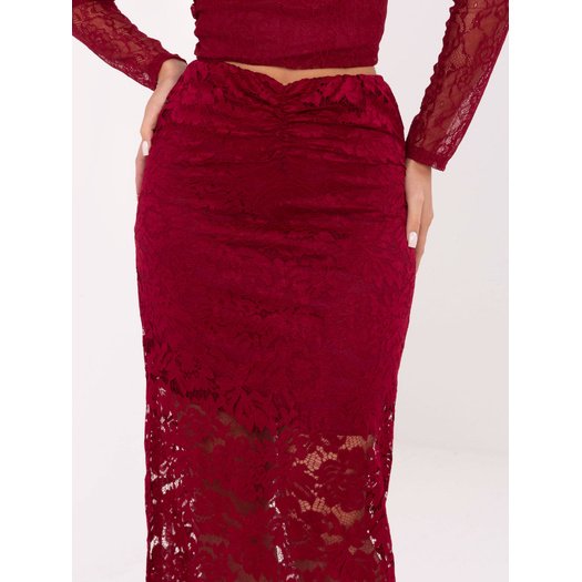 Spódnica-MI-SD-G9137.16P-bordowy