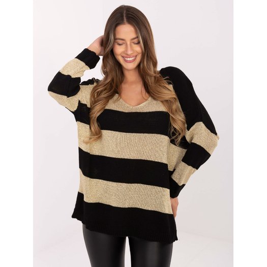Sweter-MI-SW-2909.55-czarno-złoty 2