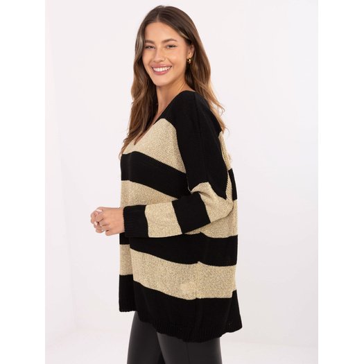 Sweter-MI-SW-2909.55-czarno-złoty 3