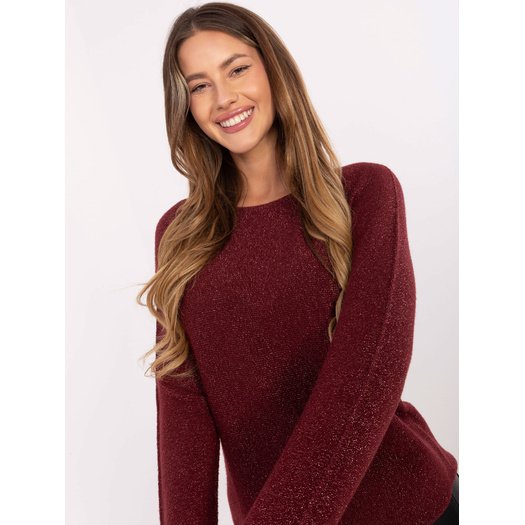 Sweter-IT-SW-0110.84-bordowy