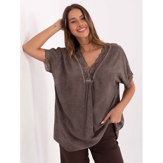 Bluzka-MI-BZ-7951.34-ciemny bezowy 3 Bluzka-MI-BZ-7951.34-ciemny bezowy 3