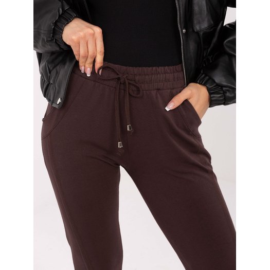 Spodnie dresowe-RV-DR-3589.05X-ciemny brązowy 2