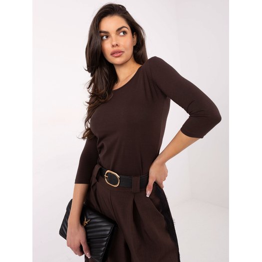 Bluzka-RV-BZ-4690.13-ciemny brązowy 1