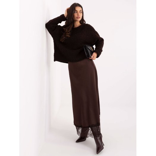 Spódnica-MI-SD-4213-1.94-ciemny brązowy 3