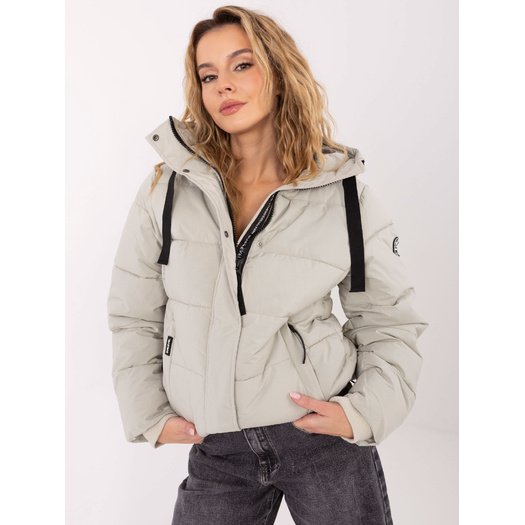 Kurtka-D50022X44560A1NO-jasny szary