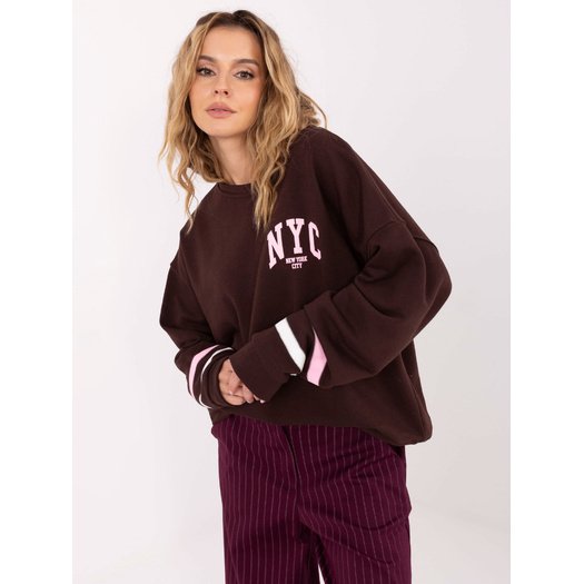 Bluza-MJ-BL-H2496.27-ciemny brązowy 1