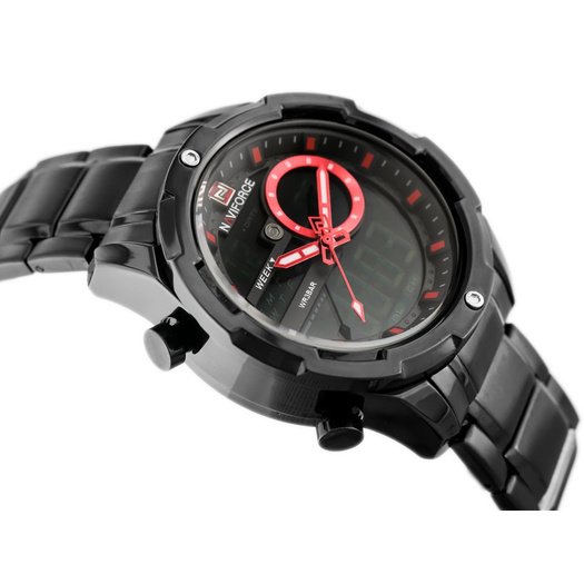 NAVIFORCE MEN S WATCH - NF9120 (zn062c) - black/red