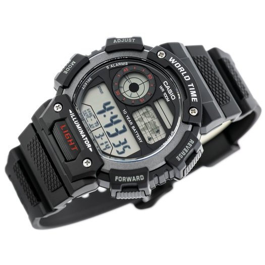 CASIO MEN S WATCH AE-1400WH-1AVDF (zd111a) + BOX