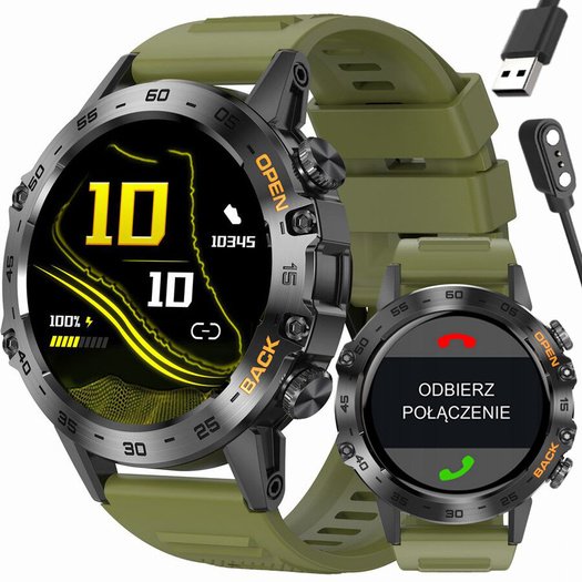 SMARTWATCH MĘSKI GRAVITY GT9-12 - WYKONYWANIE POŁĄCZEŃ, CIŚNIENIOMIERZ (sg021d)