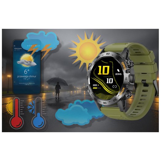 SMARTWATCH MĘSKI GRAVITY GT9-12 - WYKONYWANIE POŁĄCZEŃ, CIŚNIENIOMIERZ (sg021d)