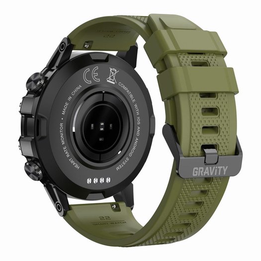 SMARTWATCH MĘSKI GRAVITY GT9-12 - WYKONYWANIE POŁĄCZEŃ, CIŚNIENIOMIERZ (sg021d)