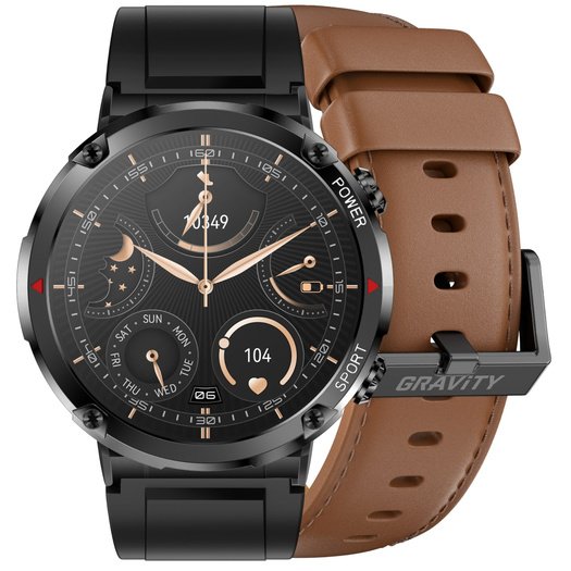 GRAVITY GT21-4 MEN S SMARTWATCH - BLUETOOTH CALL, ADJUSTABLE BELT (sg025d)