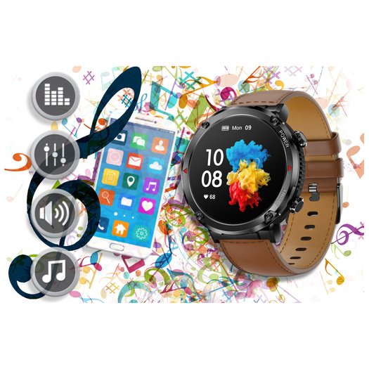 GRAVITY GT21-4 MEN S SMARTWATCH - BLUETOOTH CALL, ADJUSTABLE BELT (sg025d)