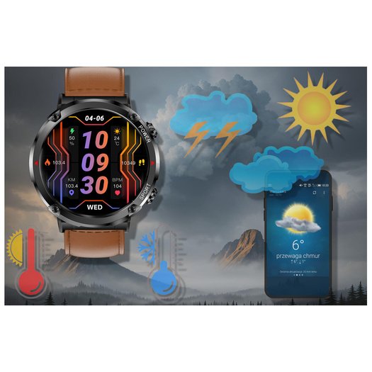 GRAVITY GT21-4 MEN S SMARTWATCH - BLUETOOTH CALL, ADJUSTABLE BELT (sg025d)