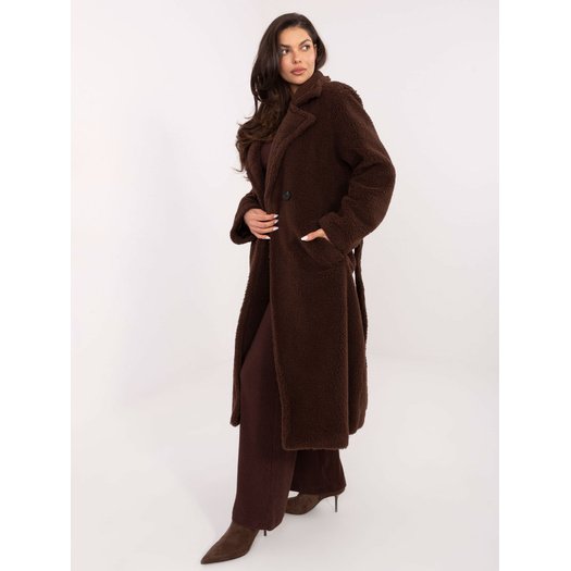 Płaszcz-IT-PL-97150.26-ciemny brązowy