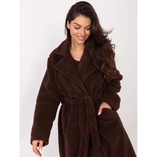 Płaszcz-IT-PL-97150.26-ciemny brązowy 4