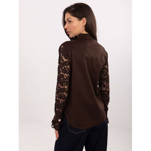 Koszula-MI-KS-C229.16P-ciemny brązowy 5