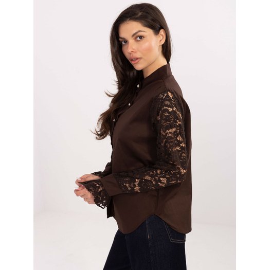 Koszula-MI-KS-C229.16P-ciemny brązowy 2