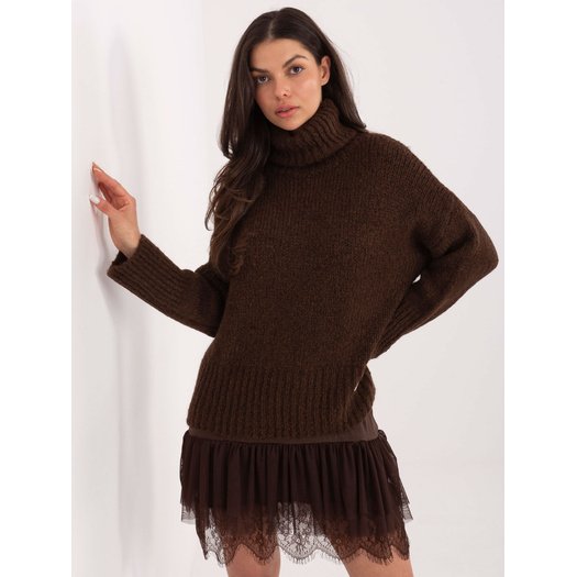 Sweter-CH-SW-72989.68-ciemny brązowy