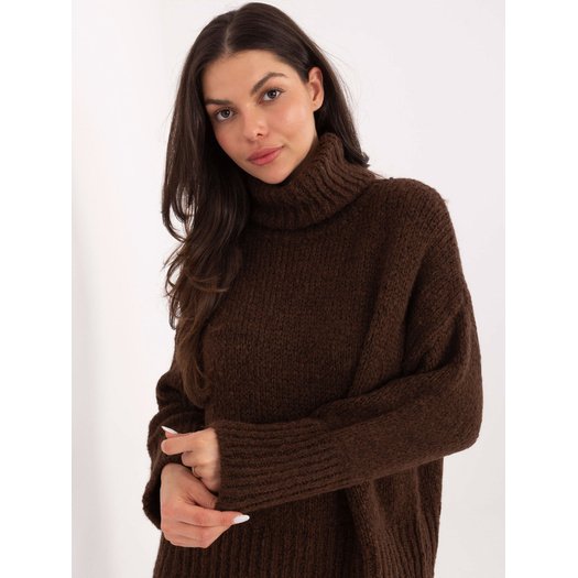 Sweter-CH-SW-72989.68-ciemny brązowy 3