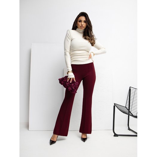 Spodnie dresowe-RV-DR-A1060.03P-bordowy 1